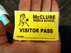Name tag, McClure Middle School, Seattle by gruntzooki, on Flickr