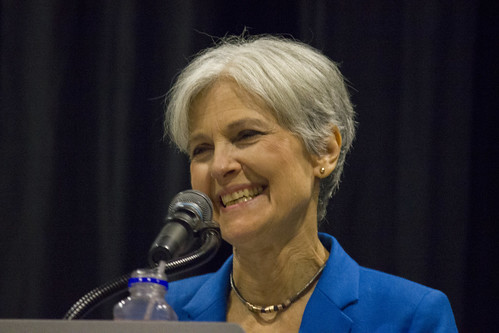 Jill Stein. Let's hope that in the end, to help prevent the onslaught of TrumpRepubloFascism, she does the right thing.