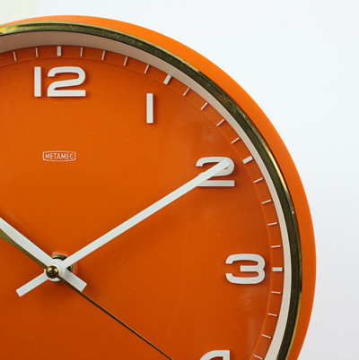 Metamec Orange Wall Clock
