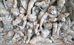 Ludovisi Battle Sarcophagus, bottom center