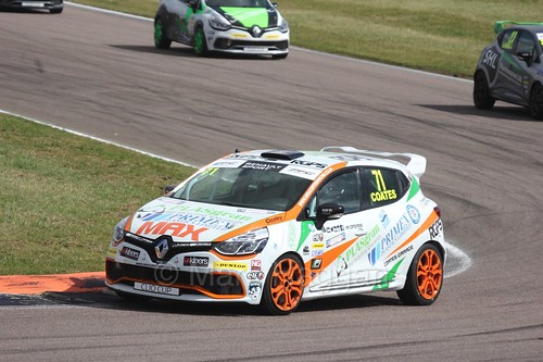 Max Coates at Rockingham during the Clio Cup, August 2016