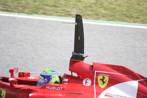 The "Periscope" on Felipe Massa's Ferrari at Formula One Winter Testing 2013