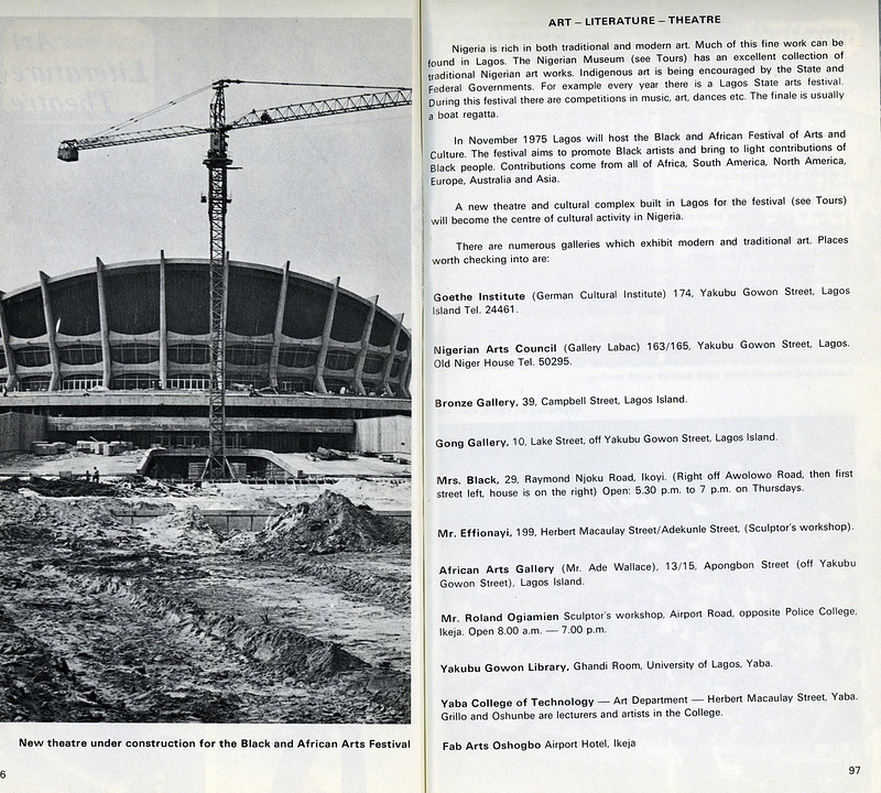 Guide to Lagos 1975 050 new theater under construction<br/>© <a href="https://flickr.com/people/30616942@N00" target="_blank" rel="nofollow">30616942@N00</a> (<a href="https://flickr.com/photo.gne?id=8488732420" target="_blank" rel="nofollow">Flickr</a>)