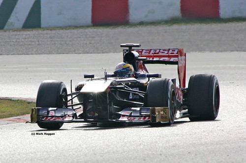 Jean-Eric Vergne's Toro Rosso in Formula One Winter Testing 2013
