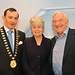 Michael Vaughan, IHF President with Carmel and Michael Naughton, IHF President's Award Recipient.