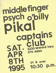 middlefinger psychobilly pikal captains club 4-8-1995