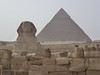 Giza sphix and pyramid Egypt