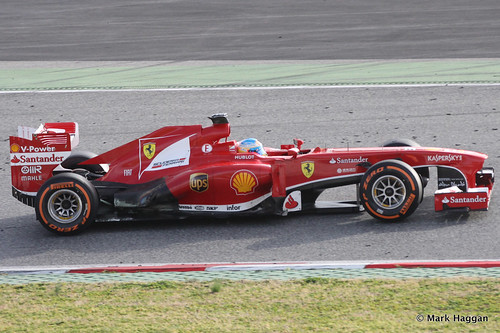 Fernando Alonso in his Ferrari at Formula One Winter Testing, 3rd March 2013