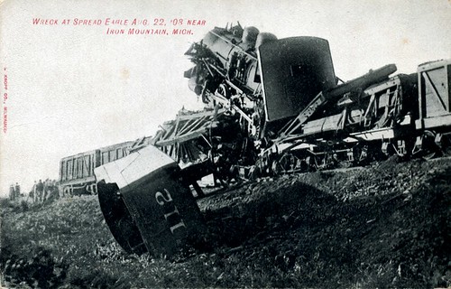 Train wreck at Spread Eagle, August 22, by Wystan, on Flickr