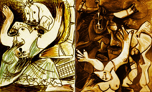 Rapto de las Sabinas, escenificación de Nicolas Poussin (1635), ambientación y encuadres de Pablo Picasso (1950). • <a style="font-size:0.8em;" href="http://www.flickr.com/photos/30735181@N00/8747960334/" target="_blank">View on Flickr</a>