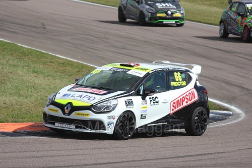 Senna Proctor in the Clio Cup at Rockingham, August 2016