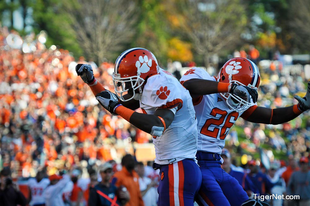 Clemson Football Photo of Jaron Brown and Marquan Jones and Wake Forest