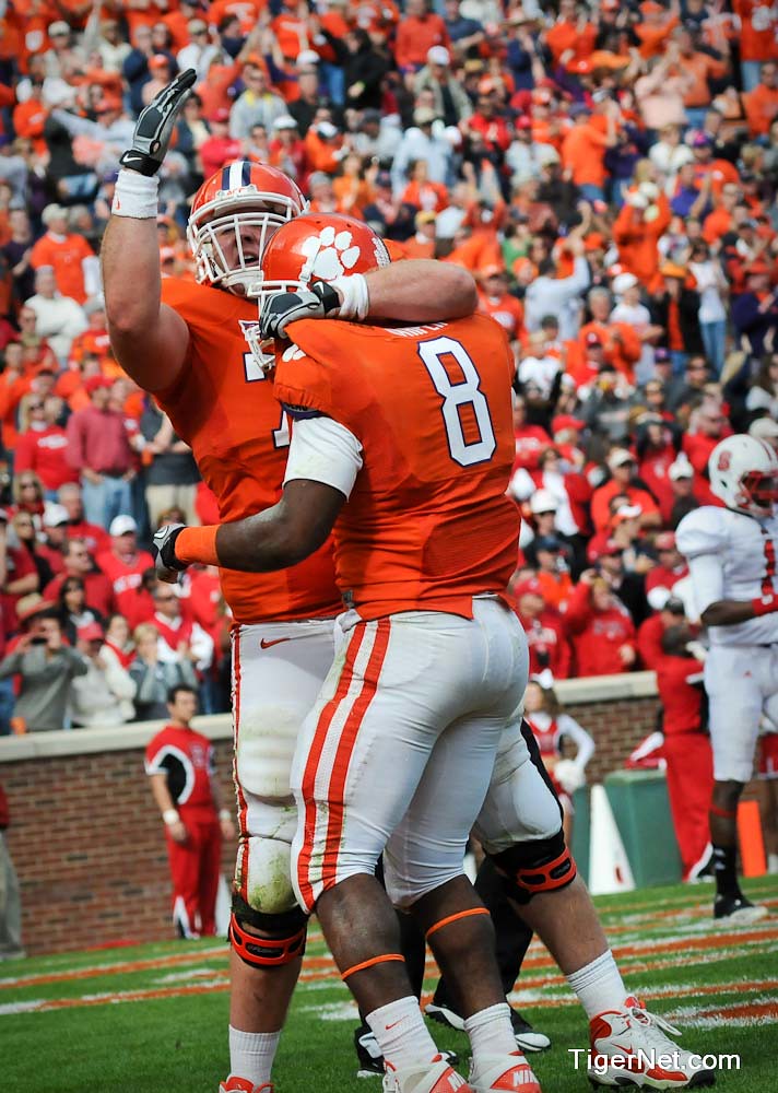 Clemson Football Photo of Jamie Harper and Landon Walker and NC State