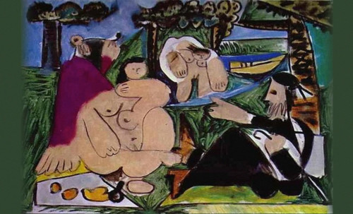 El Almuerzo, escenificación de Edouard Manet (1863), traducción de Pablo Picasso (1960). • <a style="font-size:0.8em;" href="http://www.flickr.com/photos/30735181@N00/8747913776/" target="_blank">View on Flickr</a>