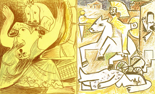Rapto de las Sabinas, escenificación de Nicolas Poussin (1635), ambientación y encuadres de Pablo Picasso (1950). • <a style="font-size:0.8em;" href="http://www.flickr.com/photos/30735181@N00/8747959810/" target="_blank">View on Flickr</a>