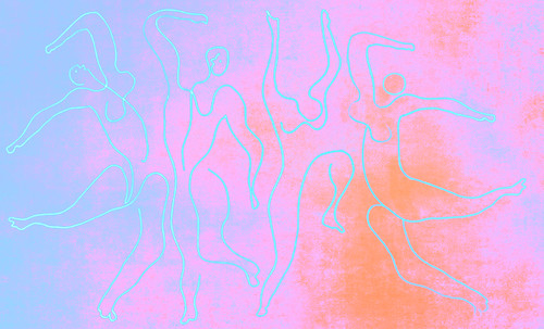 Danza primigenia, versiones de Lucas Cranach el Viejo (1530), Jean Auguste Ingres (1862), Henri Matisse (1910), Edmond Cross (1902), Pablo Picasso (1924). • <a style="font-size:0.8em;" href="http://www.flickr.com/photos/30735181@N00/8747920408/" target="_blank">View on Flickr</a>