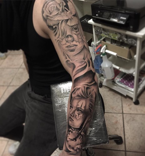 chicano #sleeve #tattoo project I'm working on #tattooart #tattooartist  #blackandgreytattoo - a photo on Flickriver