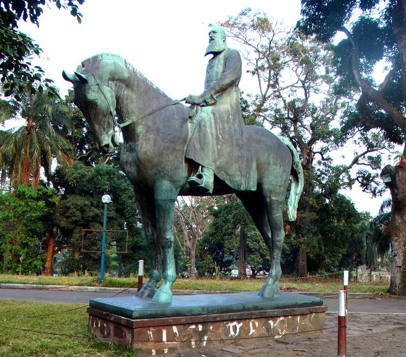 El rey Leopoldo II de BÃ©lgica; estatua en el museo.   Kinshasa. RD Congo<br/>© <a href="https://flickr.com/people/13745780@N05" target="_blank" rel="nofollow">13745780@N05</a> (<a href="https://flickr.com/photo.gne?id=30430857665" target="_blank" rel="nofollow">Flickr</a>)