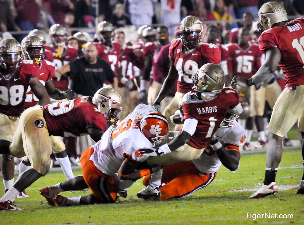 Clemson Football Photo of Dwayne Allen and Florida State and Jamie Harper