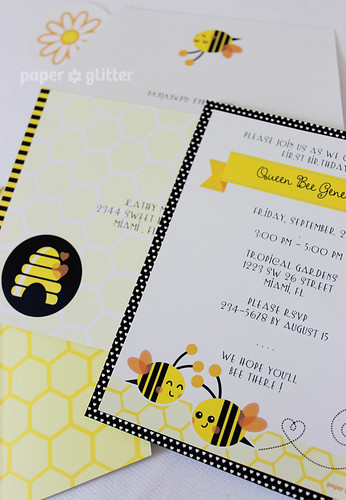 22 Printable Party Printables Bee Children Birthday Paper Girl Boy