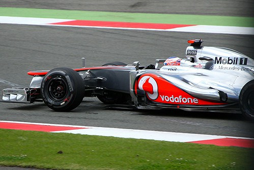 Jenson Button's McLaren at Silverstone