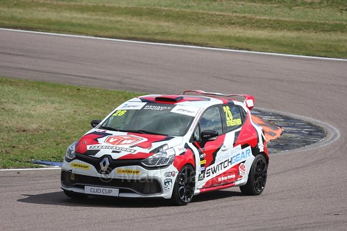 Paul Streather in the Clio Cup at Rockingham, August 2016