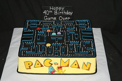 Pac-man game over cake • <a style="font-size:0.8em;" href="http://www.flickr.com/photos/60584691@N02/7134450425/" target="_blank">View on Flickr</a>