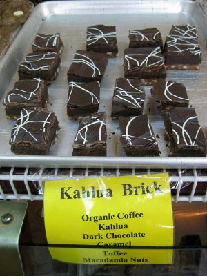 Kahlua Brick fudge at Kauai Chocolate Company