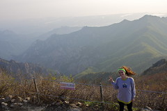 Claire atop Daecheongbong