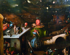 Hieronymus Bosch, The Last Judgement, Central Panel Detail of Lower Center Left