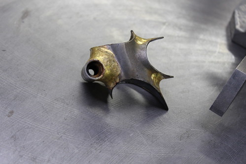 filleted and clamp bronze brazed