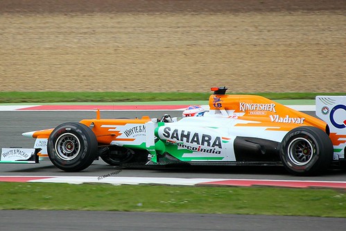Paul di Resta in his Force India at Silverstone