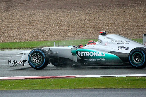 Nico Rosberg's Mercedes at Silverstone