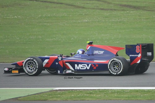 Jolyon Palmer in his iSport GP2 car at Silverstone
