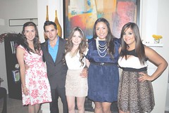 Valeria Rodriguez, Ivan Inzuznza, Alejandra Hernandez, Elsa Campos y Aida Flores