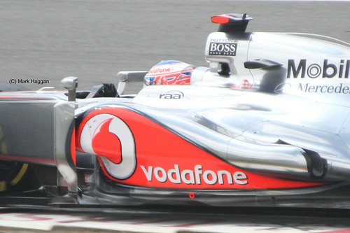 Jenson Button in his McLaren during the 2012 British Grand Prix at Silverstone