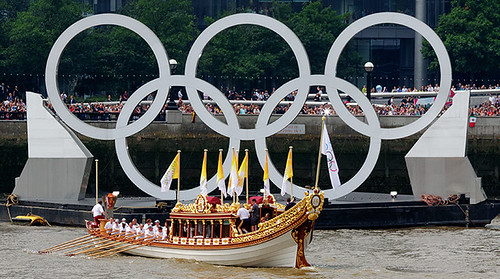 Olympic flame arrives at City Hall