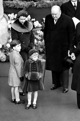 The Queen and Winston Churchill 24 Nov 1954