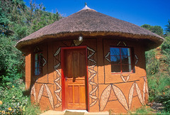 Rondavel en-suite, Malealea Lodge, Lesotho