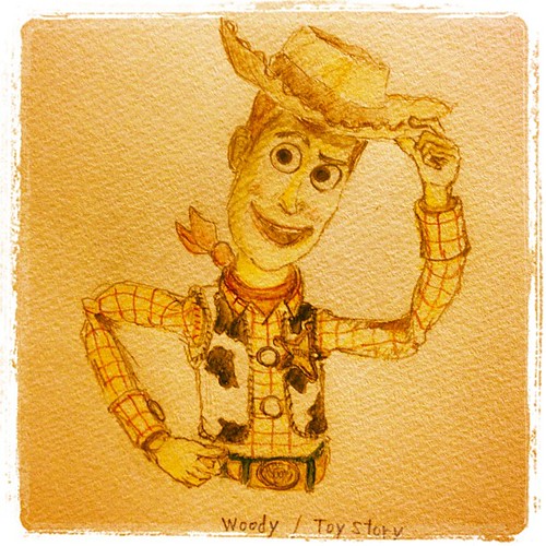 Woody Toy Story 色塗りました Disney Pixar Toystory Woody Illustration Sketch ディズニー ピクサー トイストーリー ウッディ イラスト スケッチ 絵 A Photo On Flickriver