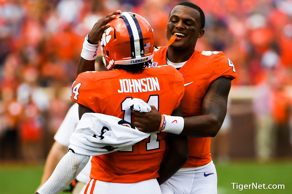 Clemson Football Photo of Denzel Johnson and Deshaun Watson and SC State