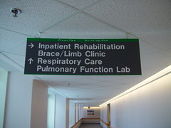 Interior Wayfinding Suspended Sign