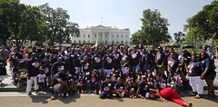 Williams Family Reunion, 2013, in front of The White House, Washington, DC