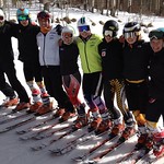 Rising Canadian Stars at Vail, Colo. Nov. 2012 - L to R - Frederic Courville, Keegan Sharp, Sam Mulligan, Alexandra Lacasse Courchesne, Georgia Willinger, Tori Hislop, Stephanie Currie, Mikayla Martin