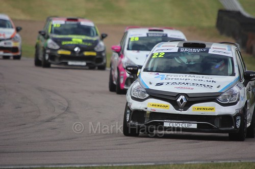 Paul Rivett at Rockingham during the Clio Cup, August 2016