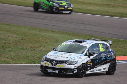 Paul Rivett at Rockingham during the Clio Cup, August 2016