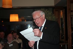 Paddy reading a letter about first computers