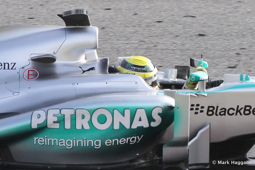 Nico Rosberg in his Mercedes at Formula One Winter Testing, 3rd March 2013