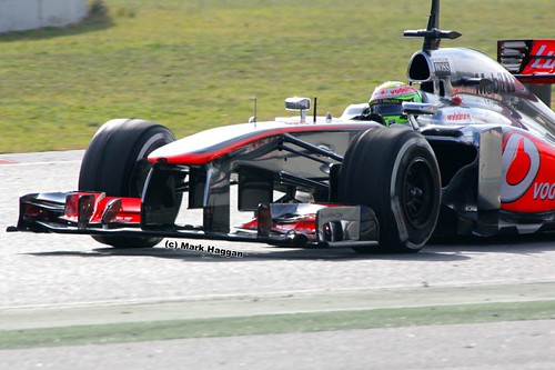 Sergio Perez in the McLaren at Formula One Winter Testing, March 2013