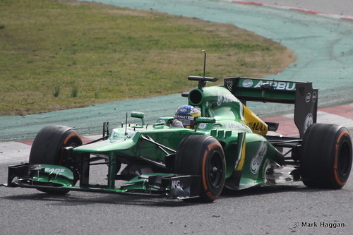 Charles Pic in his Caterham at Formula One Winter Testing, 3rd March 2013